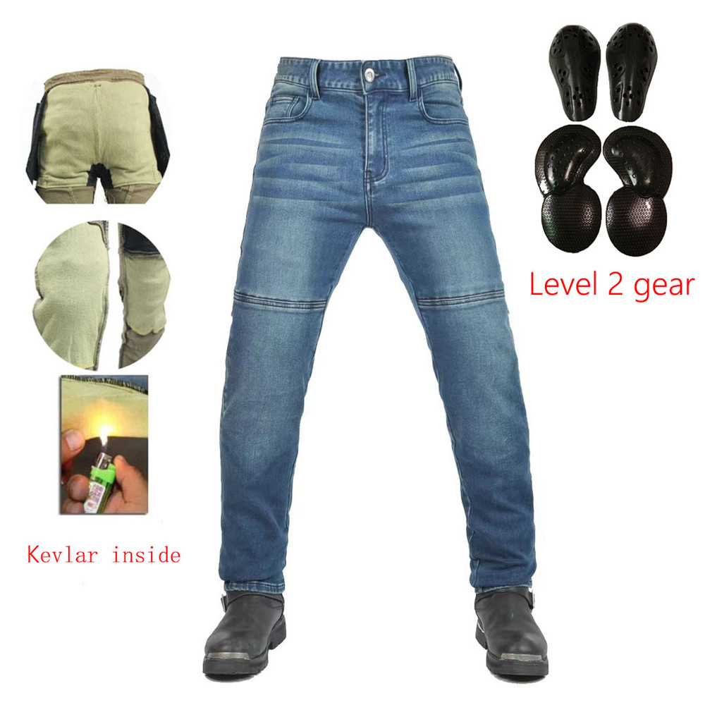 Men'S Shoes With Jeans - Calça jeans para motocicleta, equipamento de