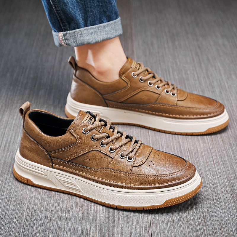 Men'S Shoes Smart - Sapatos brogue masculinos vintage de couro
