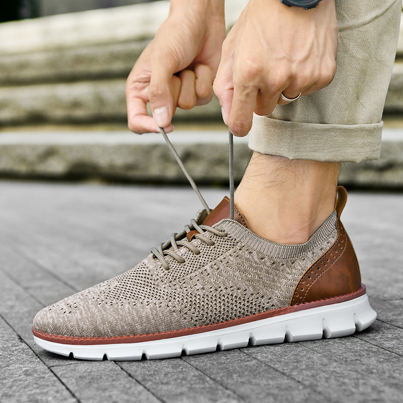 Men'S Shoes Casual Sneakers - Sapatos Casuais Masculinos Clássicos Respiráveis Brogue