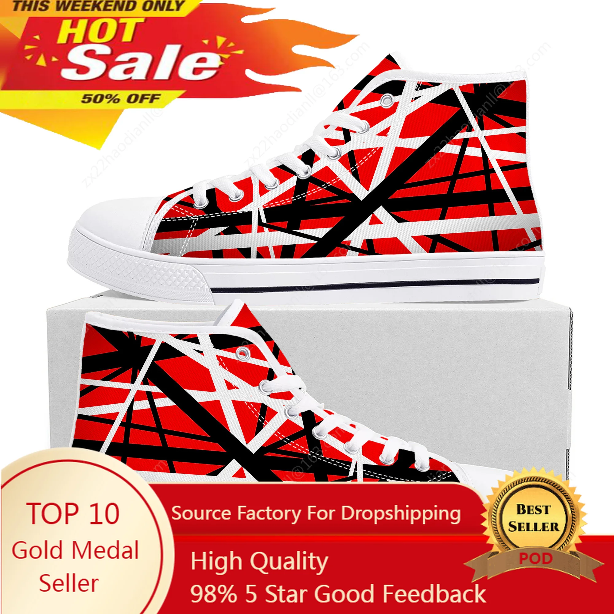 Canvas Sneaker High - Van evh 5150 listras halen tênis