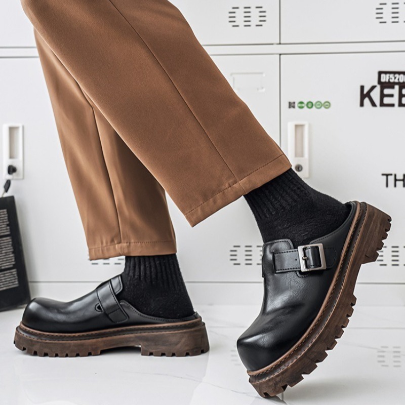 Men Shoes Marks - Bolsa masculina cabeça plataforma chinelos tendência