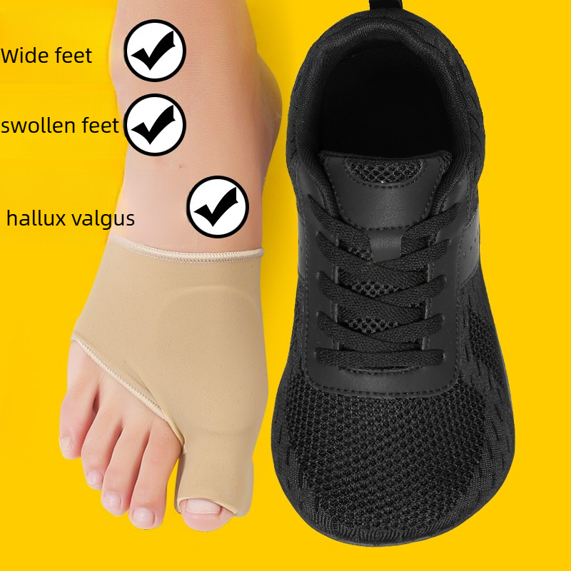 Men'S Shoes For Wide Feet - Tênis Unissex com Bico Largo, Respirável,