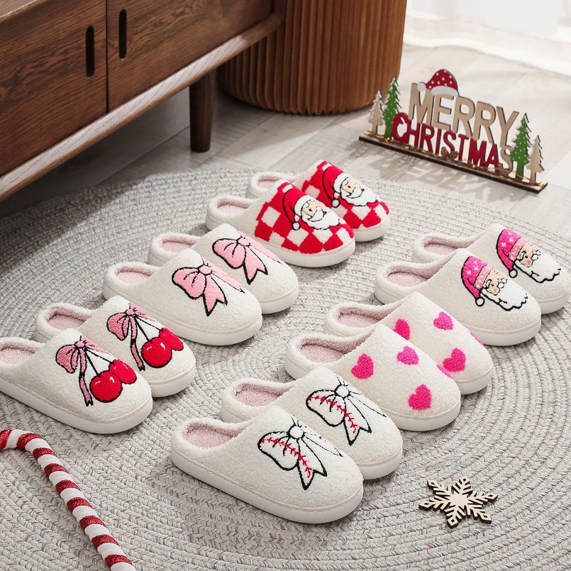Men Shoes Marks - Pantufas Femininas Quentes de Inverno, de