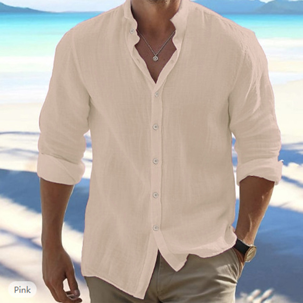 Men Shoes Zara - Camisas de manga comprida masculinas de
