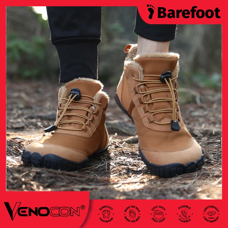 Men'S Shoes For Wide Feet - VenOCON-Wide Toecbox Barefoot Casual Shoes para