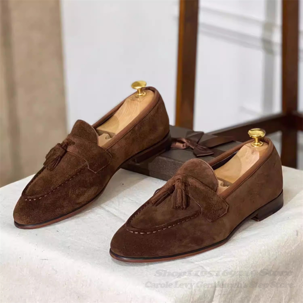 Men'S Shoes Hey Dude - Sapatos de Couro Marrom para Homens,