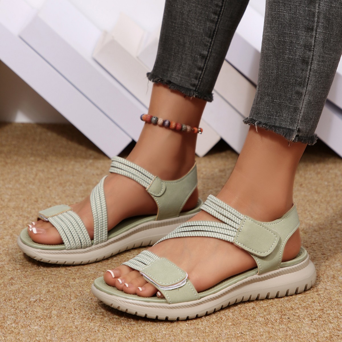 Velcro Strap Sandal - Novas Sandálias de Verão Femininas 2026