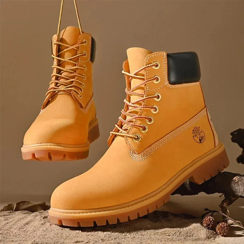 Men Shoes Marks - Botas masculinas de cano alto de
