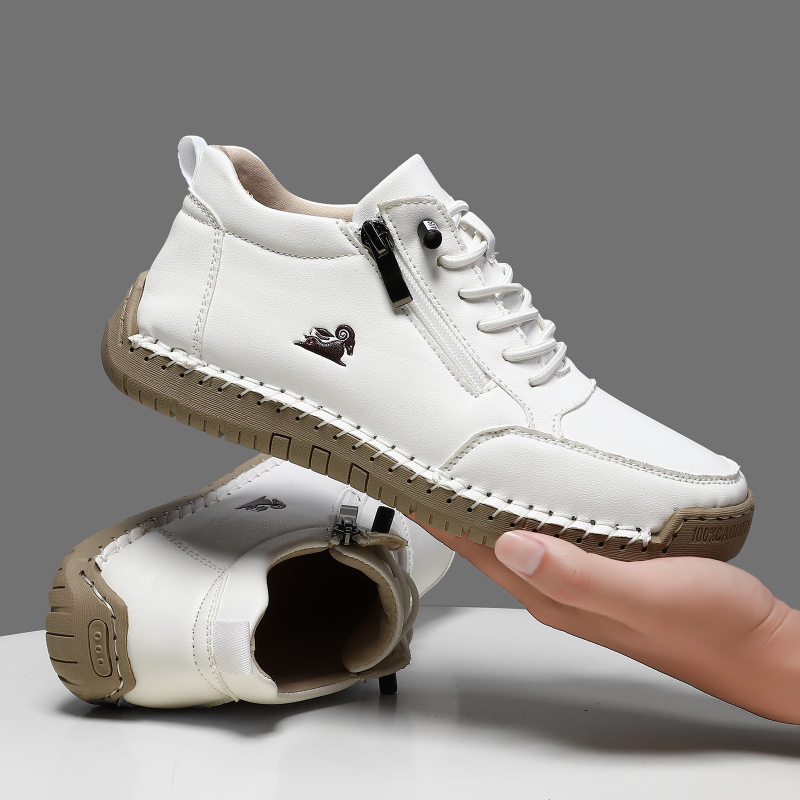 Men'S Shoes Casual Sneakers - Tênis feminino de couro artesanal sapatos