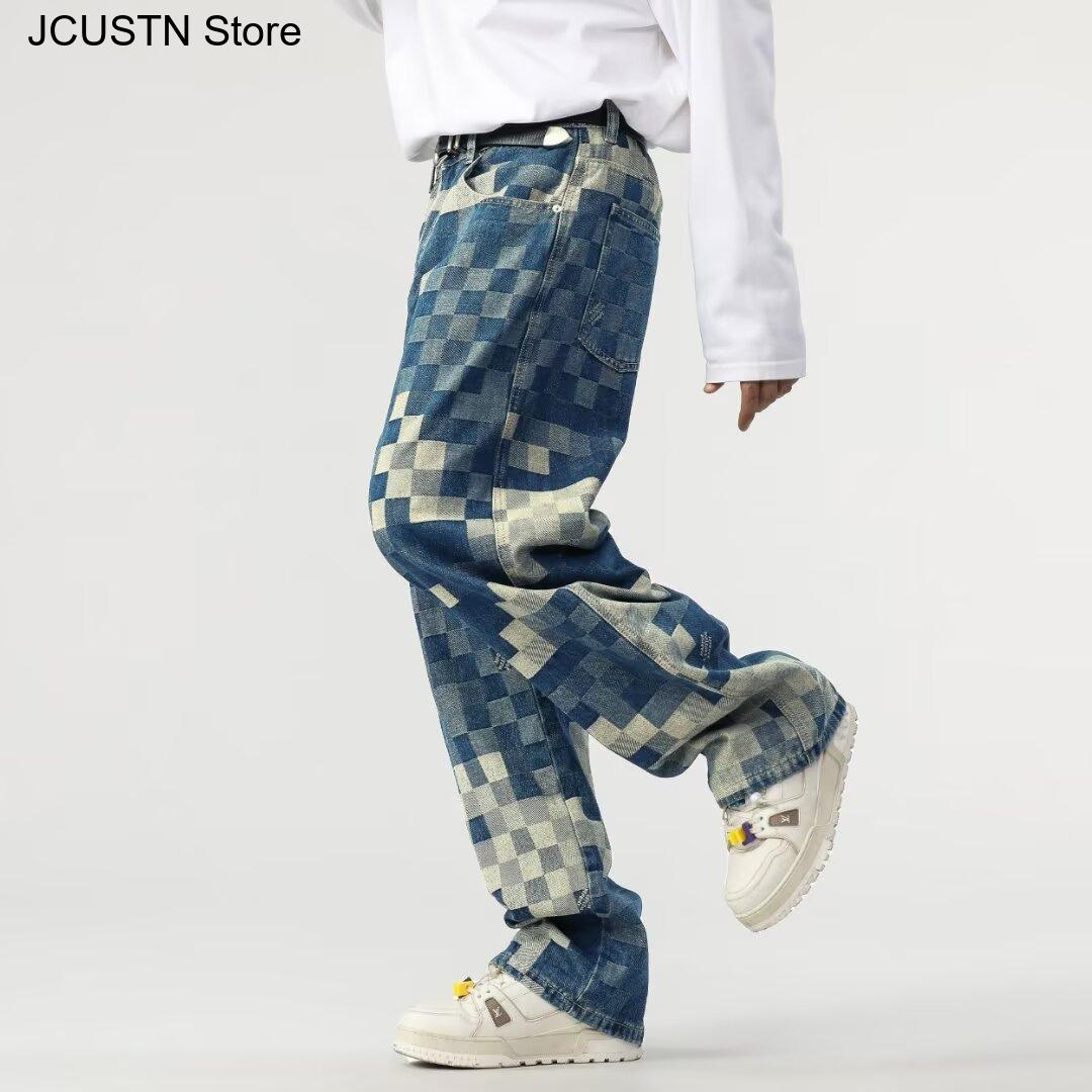 Masculino na moda calça de per - Men'S Shoes With Jeans avaliação e preço