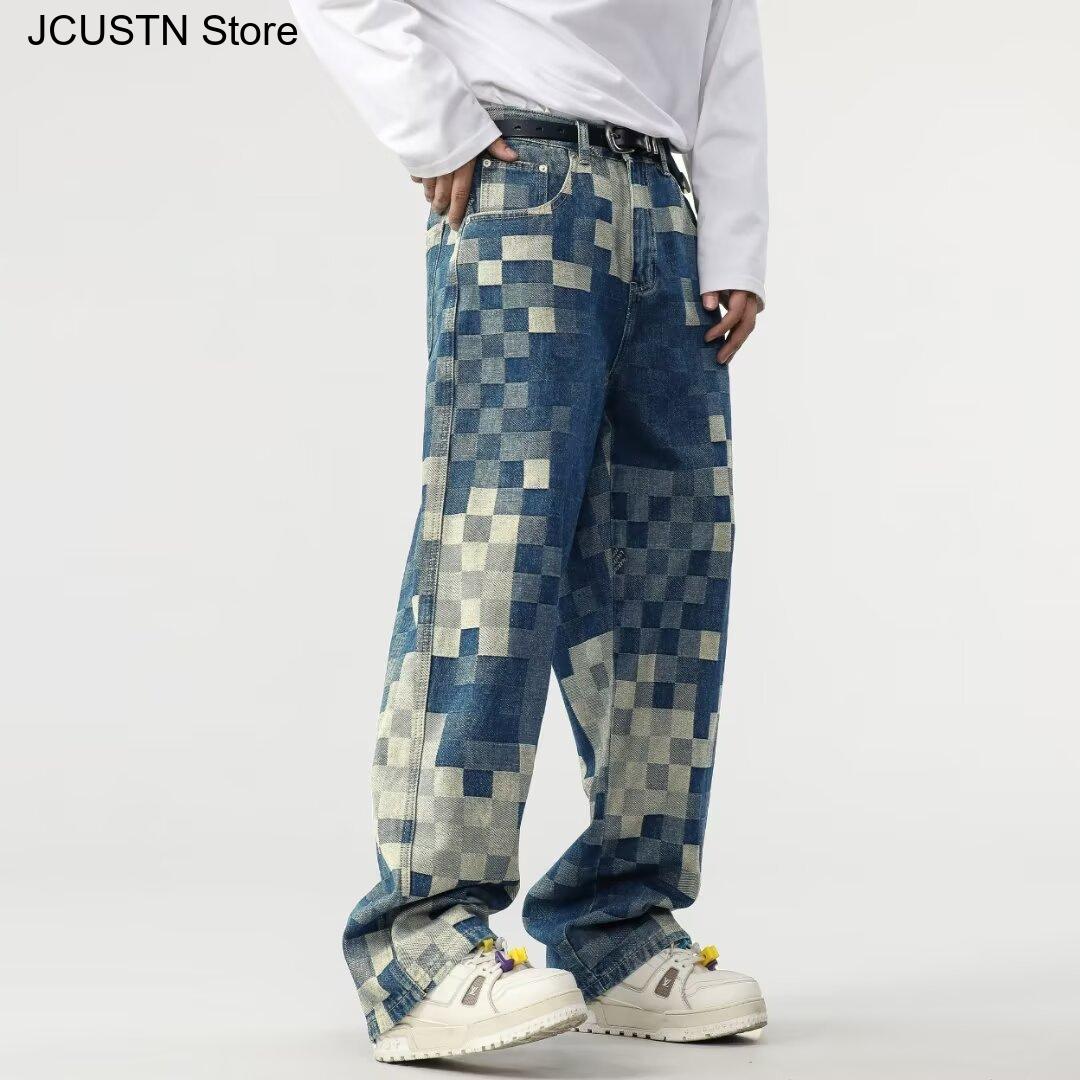 Masculino na moda calça de per - Men'S Shoes With Jeans avaliação e preço