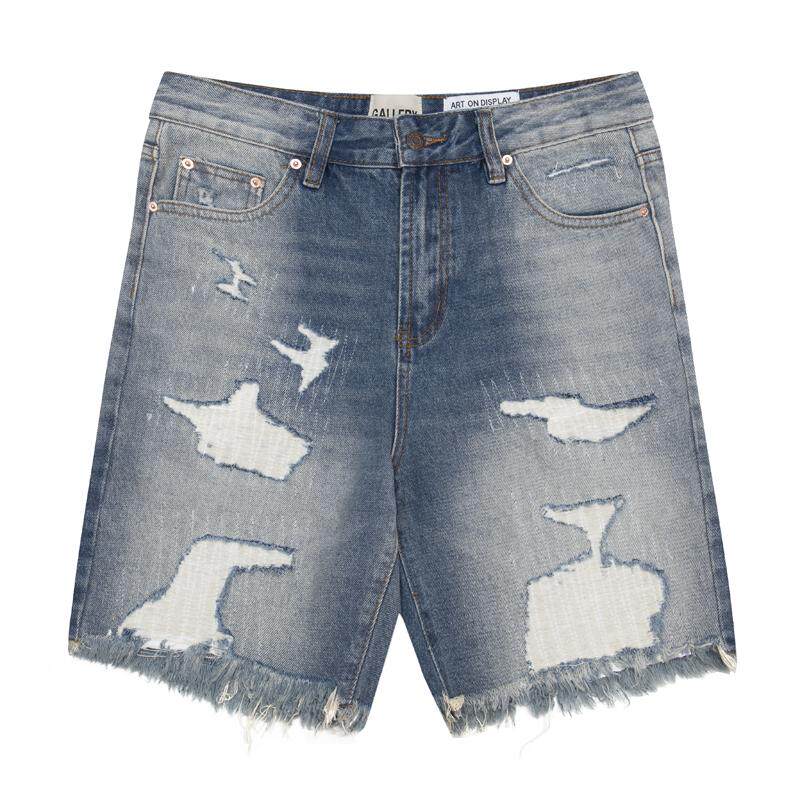Shorts Jeans Rasgados com Patc - Men'S Shoes With Jeans avaliação e preço