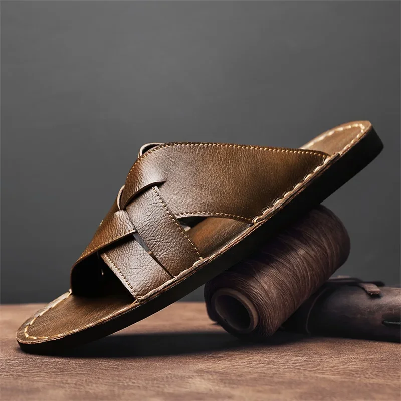Sandálias casuais masculinas d - Men Shoes Marks avaliação e preço