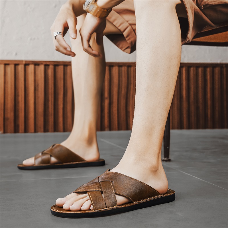 Sandálias casuais masculinas d - Men Shoes Marks avaliação e preço