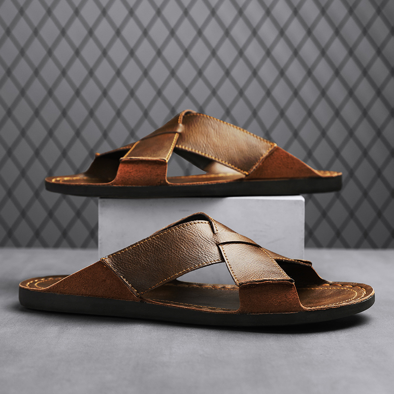 Moda couro genuíno dos homens  - Men Shoes Marks avaliação e preço
