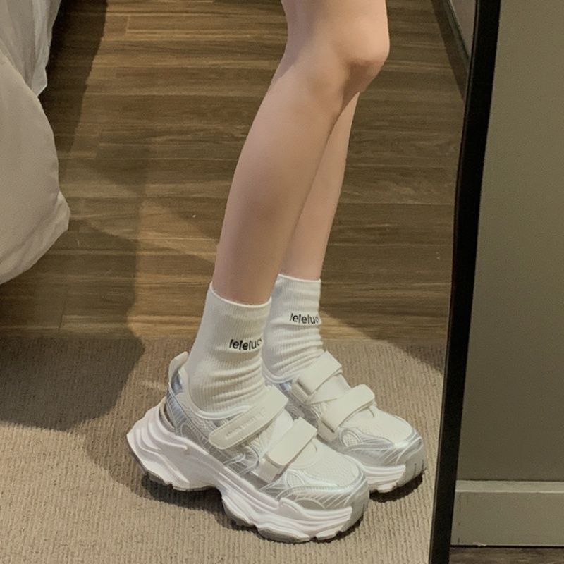 Sandálias Plataforma Metálicas - Velcro Strap Sandal avaliação e preço