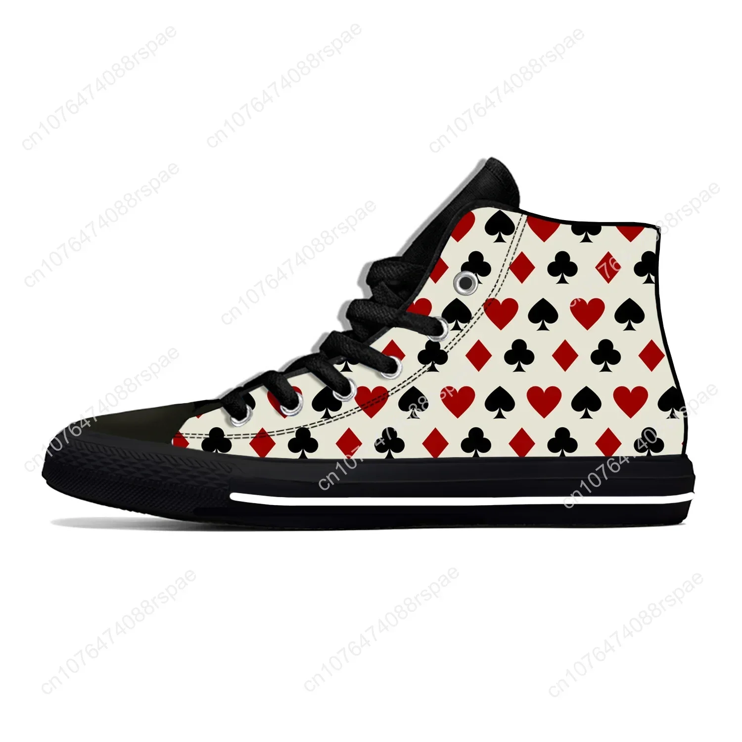 Verão jogando cartão símbolo p - Canvas Sneaker High avaliação e preço