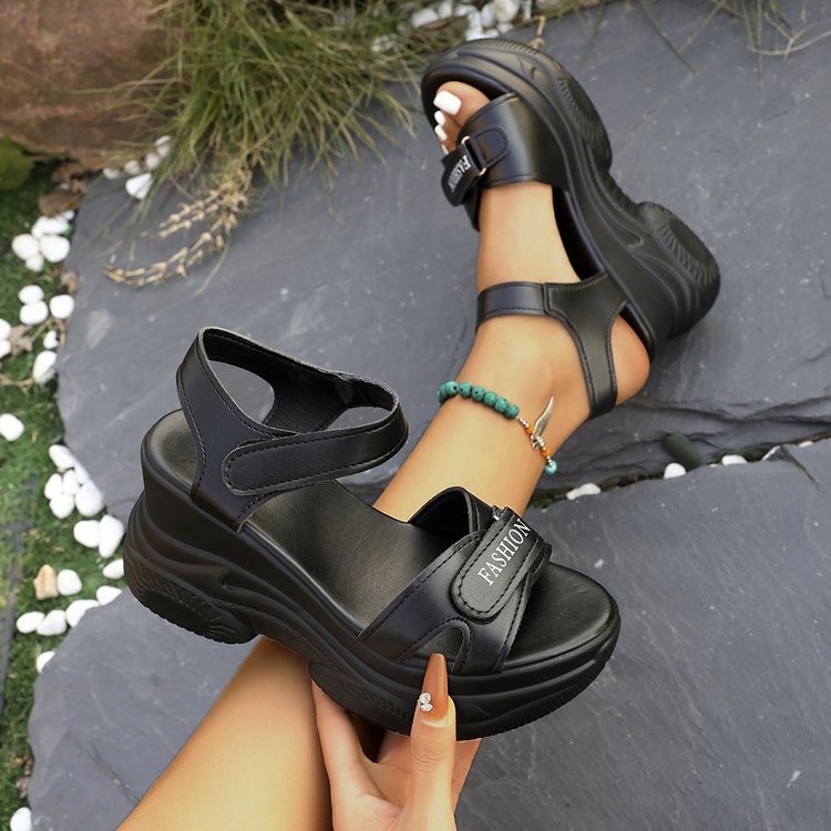 Sandálias femininas esportivas - Velcro Strap Sandal avaliação e preço