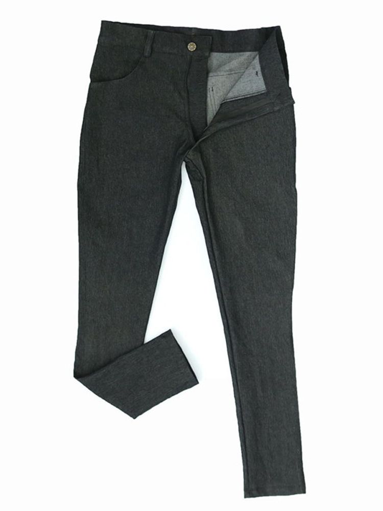 Calças jeans elásticas masculi - Men'S Shoes With Jeans avaliação e preço