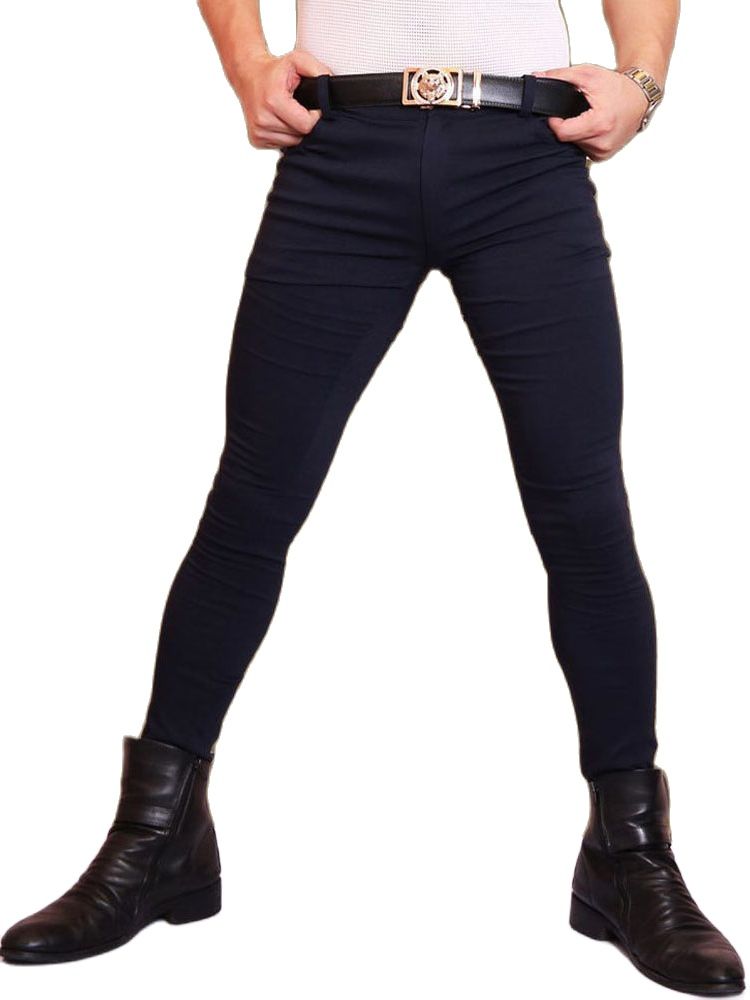 Calças jeans elásticas masculi - Men'S Shoes With Jeans avaliação e preço
