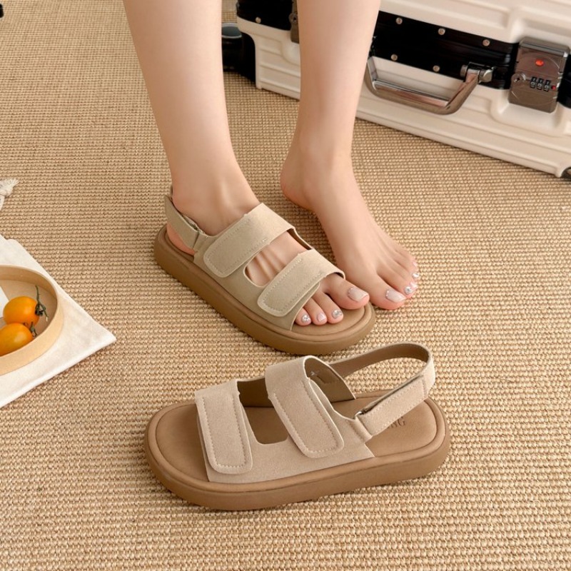 Novas Sandálias Esportivas Fem - Velcro Strap Sandal avaliação e preço