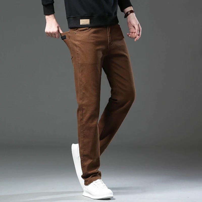 Moda solta em linha reta negóc - Men'S Shoes With Jeans avaliação e preço