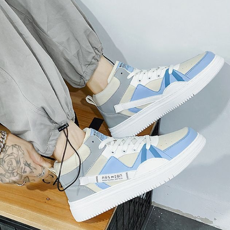 Sola grossa masculina branco a - Canvas Sneaker High avaliação e preço