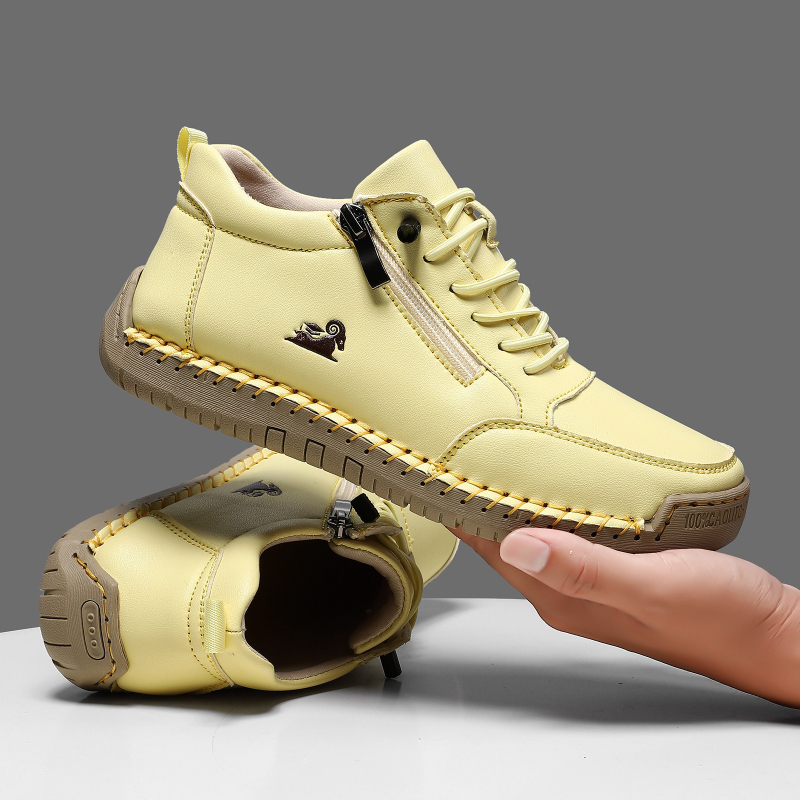 Tênis feminino de couro artesa - Men'S Shoes Casual Sneakers avaliação e preço